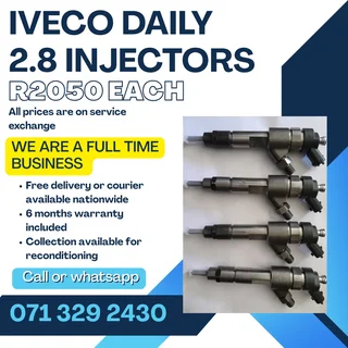 Iveco Daily 2.8 Injectors For Sale With Warranty Included