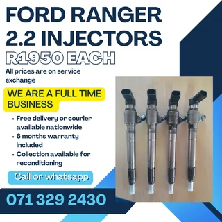 Ford Ranger 2.2 Injectors For Sale With Warranty