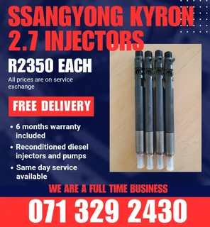 Ssangyong Kyron 2.7 Injectors For Sale With Warranty Included