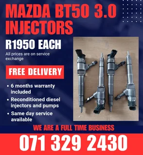 Mazda Bt50 3.0 Injectors For Sale With Warranty Included