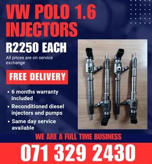 Vw Polo 1.6 Injectors For Sale With Warranty Included