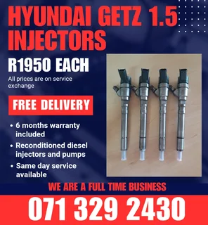 Hyundai Getz 1.5 Injectors For Sale With Warranty