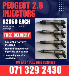 Peugeot 2.8 Injectors For Sale With Warranty Included