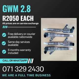 Gwm 2.8 Injectors For Sale With Warranty Included