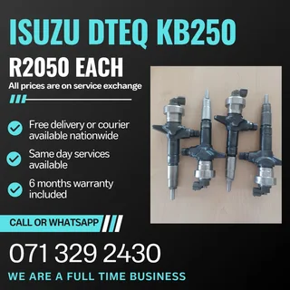 Isuzu Dteq Kb250 Injectors For Sale With Warranty