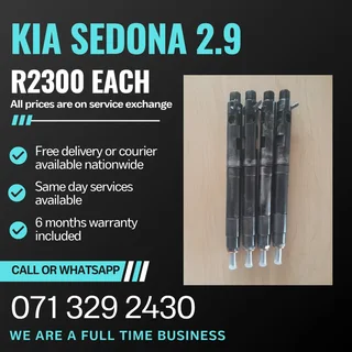 Kia Sedona 2.9 Injectors For Sale With Warranty