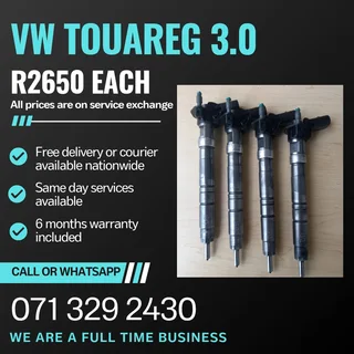 Vw Touareg 3.0 Injectors For Sale With Warranty