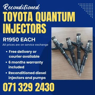 Toyota Quantum 2.5 Injectors For Sale With Warranty