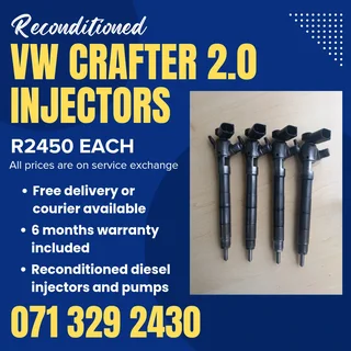 Vw Crafter 2.0 Injectors For Sale With Warranty