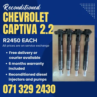 Chevrolet Captiva 2.2 Injectors For Sale With Warranty