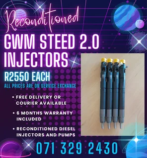 Gwm Steed 2.0 Injectors For Sale With Warranty