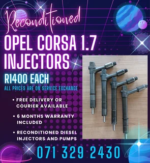 Opel Corsa 1.7 Injectors For Sale With Warranty