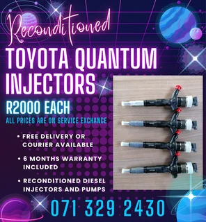 Toyota Quantum 2.5 Injectors For Sale With Warranty Included