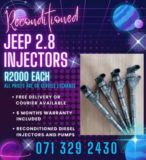 Jeep 2.8 Injectors For Sale With Warranty Included
