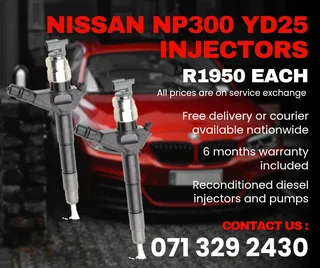 Nissan Np300 2.5 Injectors For Sale With Warranty