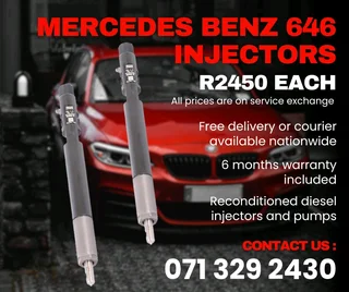 Mercedes Benz 646 Injectors For Sale With Warranty Included