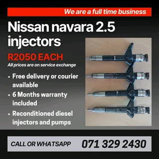 Nissan Navara 2.5 Injectors For Sale With Warranty