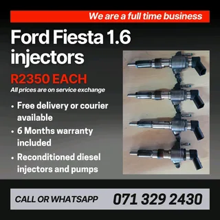 Ford Fiesta 1.6 Injectors For Sale With Warranty