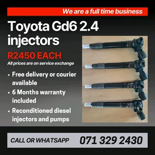 Toyota Gd6 2.4 Injectors For Sale With Warranty
