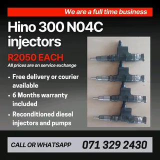Hino No4c Injectors For Sale With Warranty
