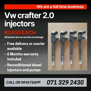 Vw Crafter 2.0 Injectors For Sale With Warranty Included