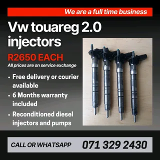 Vw Touareg 2.0 Injectors With Warranty Inc