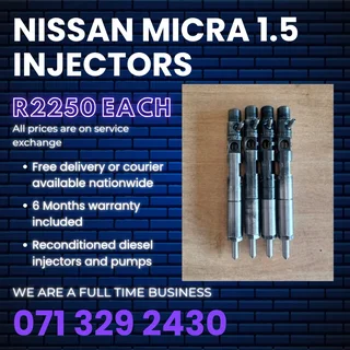Nissan Micra 1.5 Injectors For Sale With Warranty