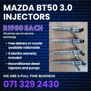 Mazda Bt50 3.0 Injectors For Sale With Warranty