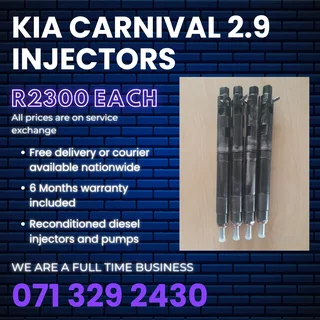 Kia Carnival 2.9 Injectors For Sale With Warranty