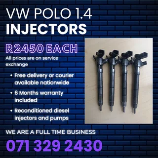 Vw Polo 1.4 Injectors For Sale With Warranty