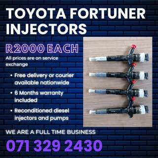 Toyota Fortuner Injectors For Sale With Warranty