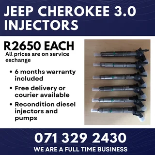 Jeep Cherokee 3.0 Injectors For Sale With Warranty