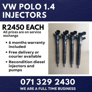 Vw Polo 1.4 Injectors For Sale With Warranty Included