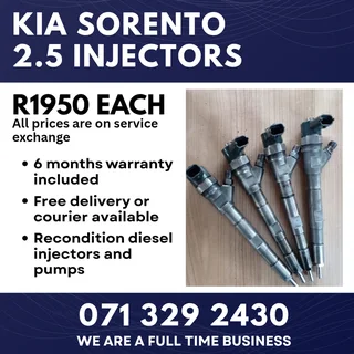 Kia Sorento 2.5 Injectors For Sale With Warranty