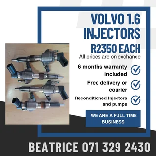 Volvo 1.6 Injectors For Sale With Warranty Included