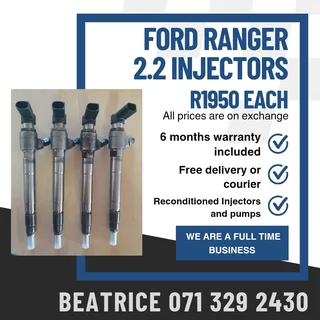 Ford Ranger 2.2 Injectors For Sale With Warranty