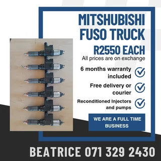 Mitshubishi Fuso Truck Injectors For Sale With Warranty Included