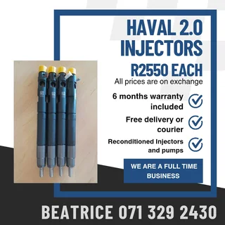 Haval 2.0 Injectors For Sale With Warranty Included