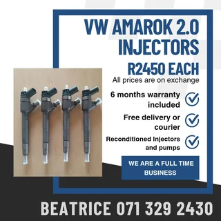 Vw Amarok 2.0 Injectors For Sale With Warranty