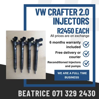 Vw Crafter 2.0 Injectors For Sale With Warranty