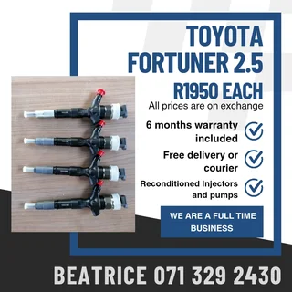 Toyota Fortuner 2.5 Injectors For Sale With Warranty
