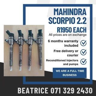 Mahindra Scorpio Injectors For Sale With Warranty