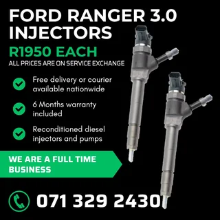 Ford Ranger 3.0 Injectors For Sale With Warranty