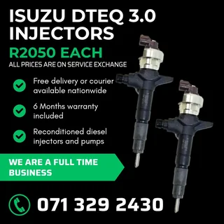 Isuzu Dteq 3.0 Injectors For Sale With Warranty
