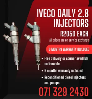 Iveco Daily 2.8 Injectors For Sale With Warranty Included