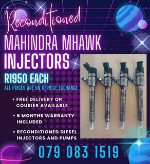 Mahindra Mhawk Injectors For Sale With Warranty Included