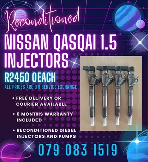 Nissan Qasqai 1.5 Injectors For Sale With Warranty