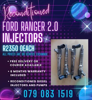Ford Ranger 2.0 Injectors For Sale With Warranty Included