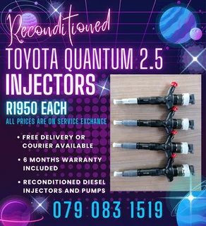 Toyota Quantum 2.5 Injectors For Sale With Warranty Included