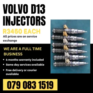 Volvo D13 Injectors For Sale With Warranty